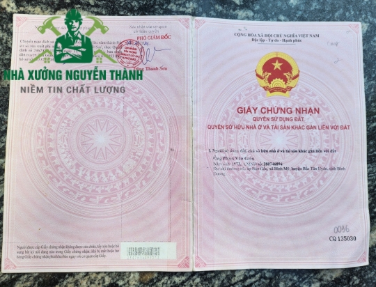 Bán đất sks xây dựng nhà xưởng tân lập phú giáo bình dương 